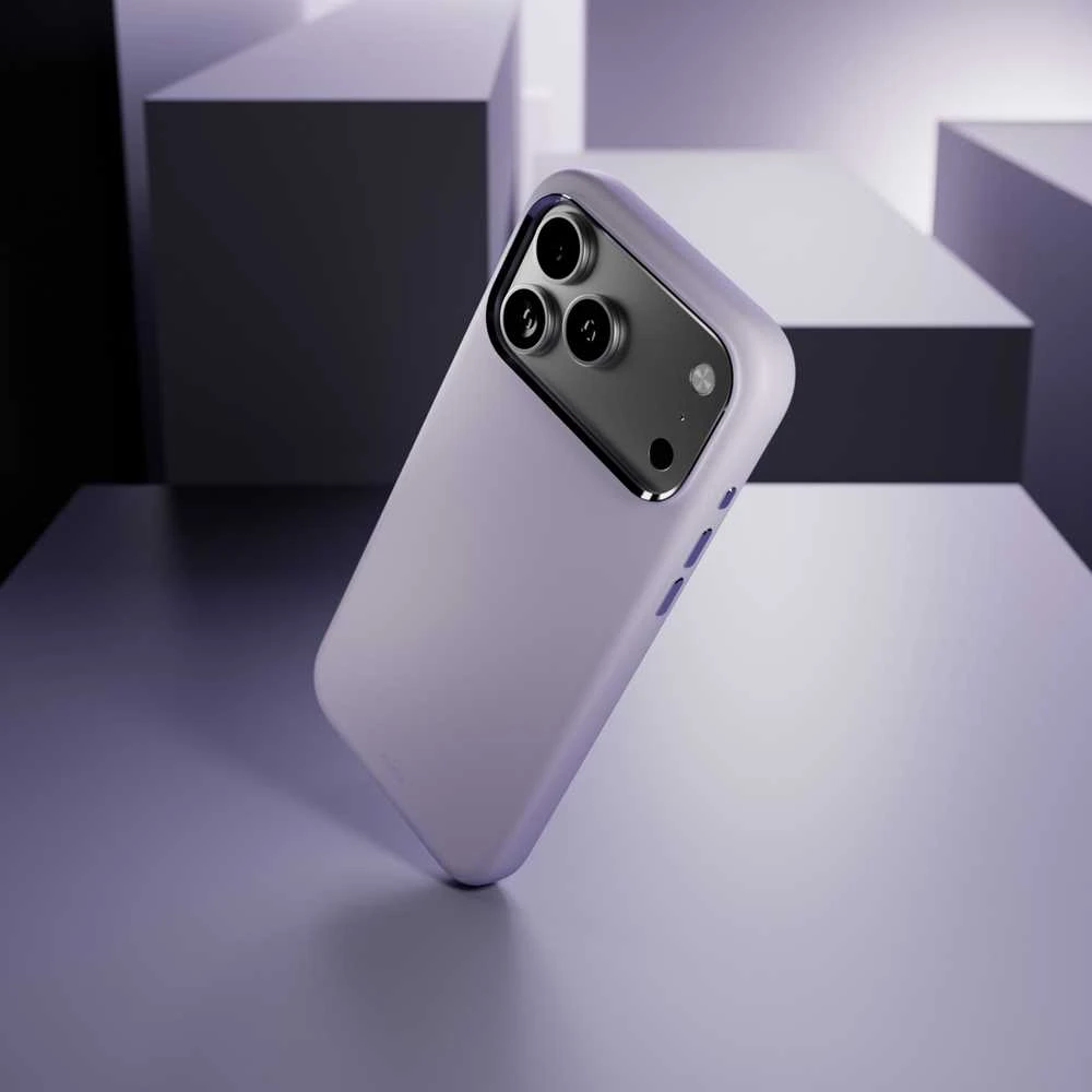 Puro Icon Mag Pro Liquid Silicone dėklas telefonui iPhone 17 Pro Max, MagSafe Compatible, with Camera Protection and Aluminum Mygtukai – Rožinė