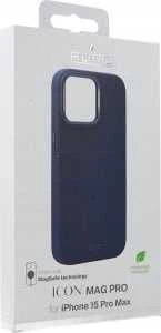 Puro Icon Mag Pro MagSafe Silikoninis Apple iPhone 15 Pro Max - Dark dėklas telefonui mėlynos spalvos