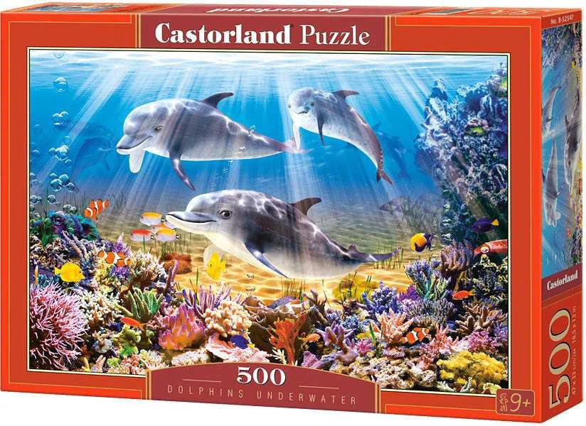 Castorland Dėlionė 500 vnt. - Delfinai po vandeniu