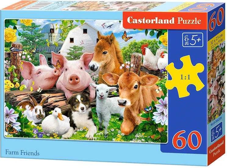 Castorland Dėlionė 60 vnt. - Ūkio gyvūnai