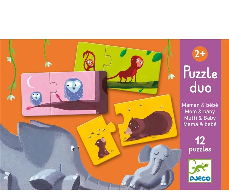 DJECO dėlionė Mama ir mažylis, DJ08157 ( DJ08157 )