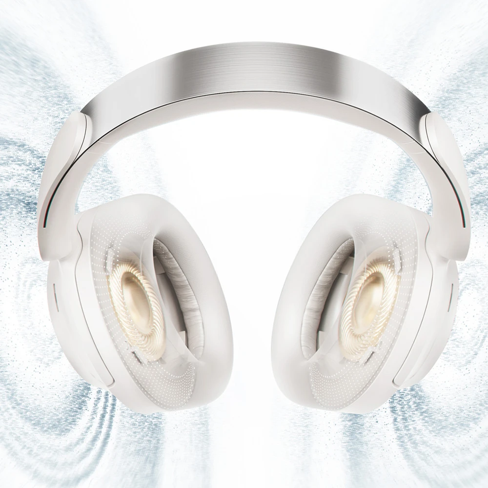 QCY H3S Belaidės Ant ausų uždedamos Ausinės with LDAC ir ANC Noise Cancellation - Baltas