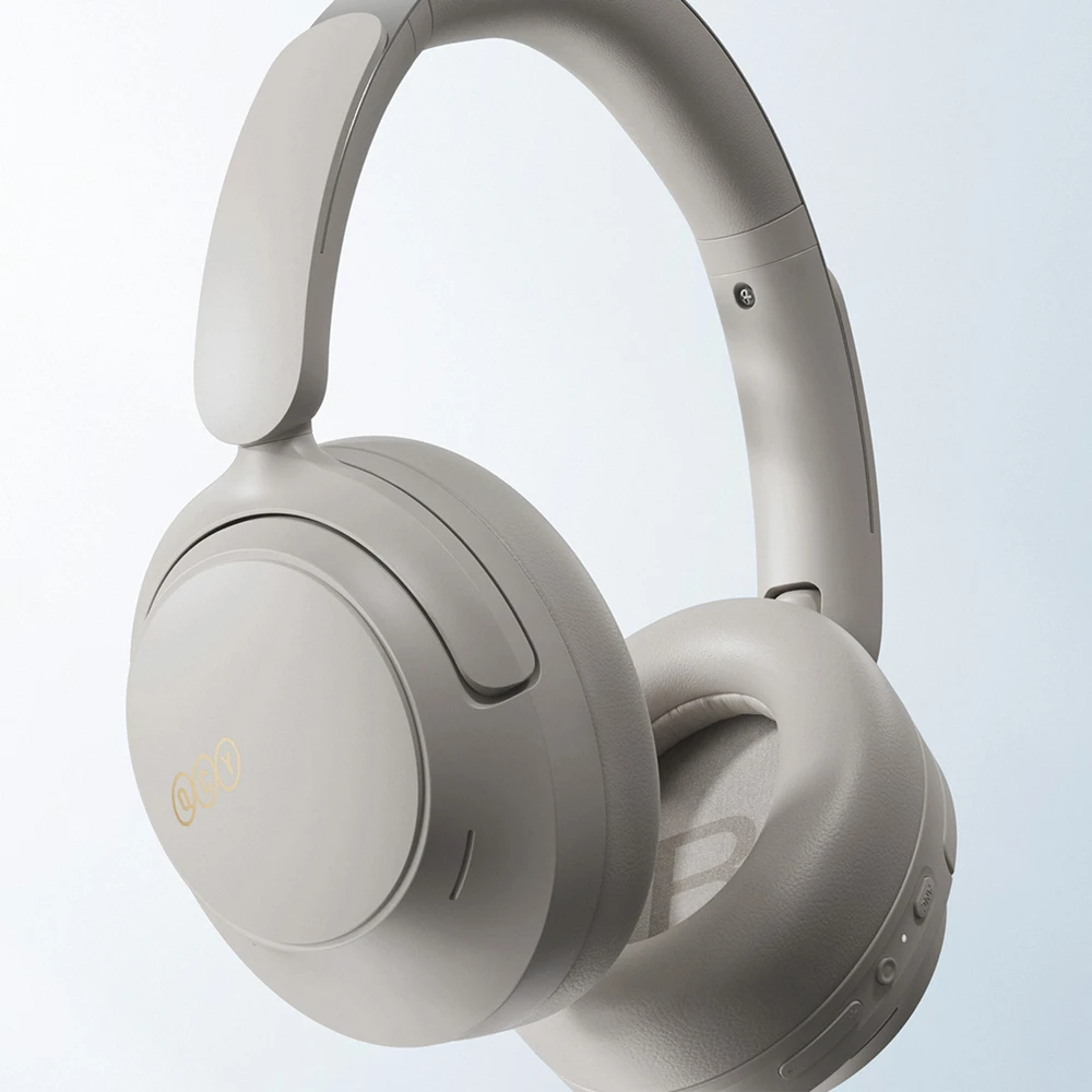 QCY H3S Belaidės Ant ausų uždedamos Ausinės with LDAC ir ANC Noise Cancellation - Pilka