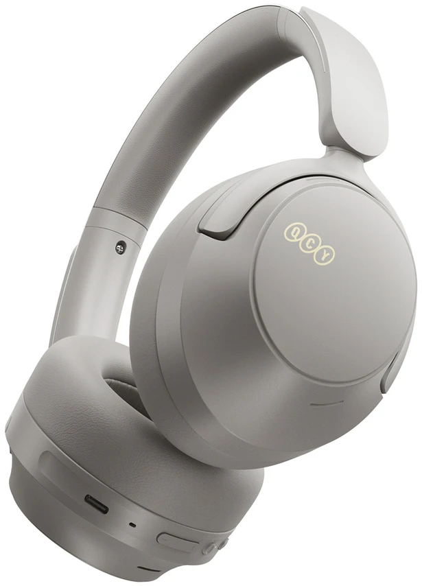 QCY H3S Belaidės Ant ausų uždedamos Ausinės with LDAC ir ANC Noise Cancellation - Pilka