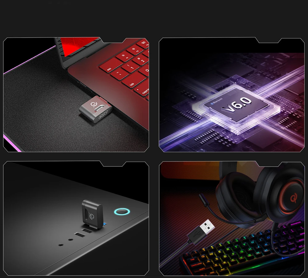 QCY Heroad V200 žaidimų ausinės