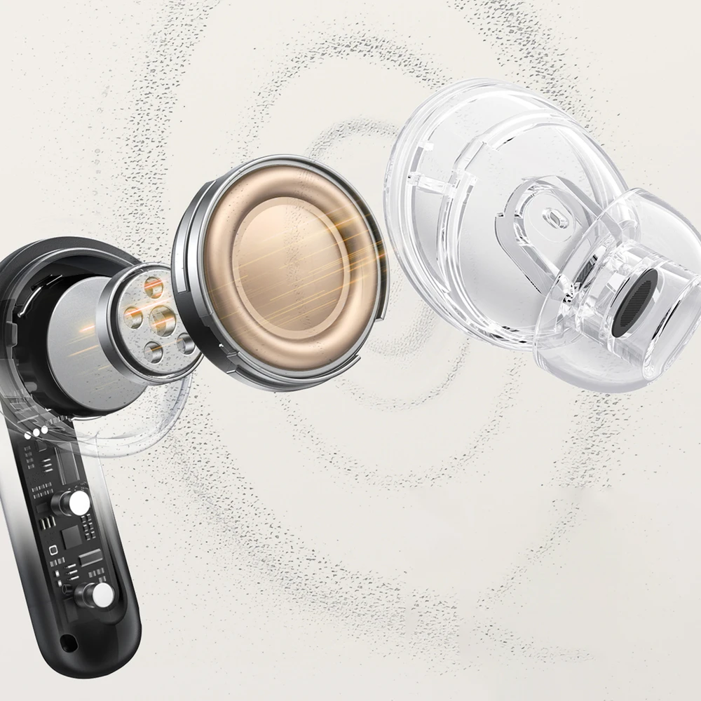 QCY MeloBuds N20 Belaidės In-Ear Noise Cancelling ANC Ausinės - Juodas