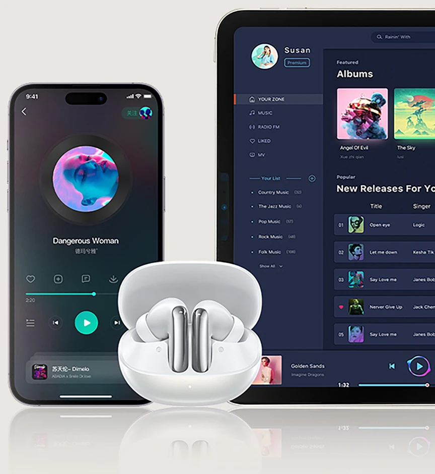 QCY MeloBuds N20 Belaidės In-Ear Noise Cancelling ANC Ausinės - Juodas