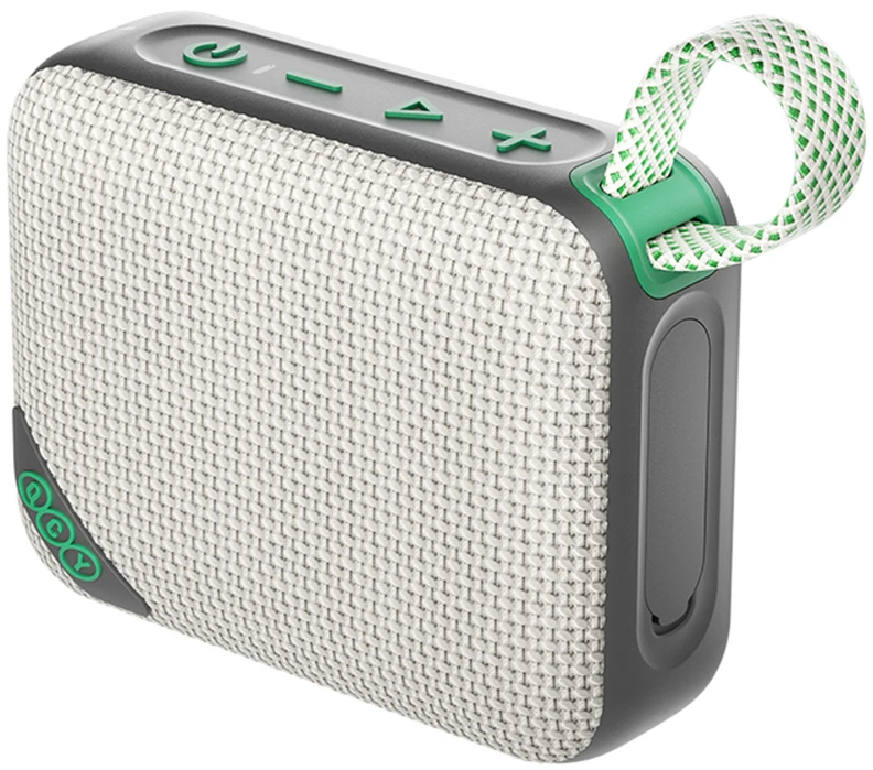 QCY SP2 IP67 Bluetooth Speaker with RGB Backlight ir Stereo Mode - Pilka Žalias