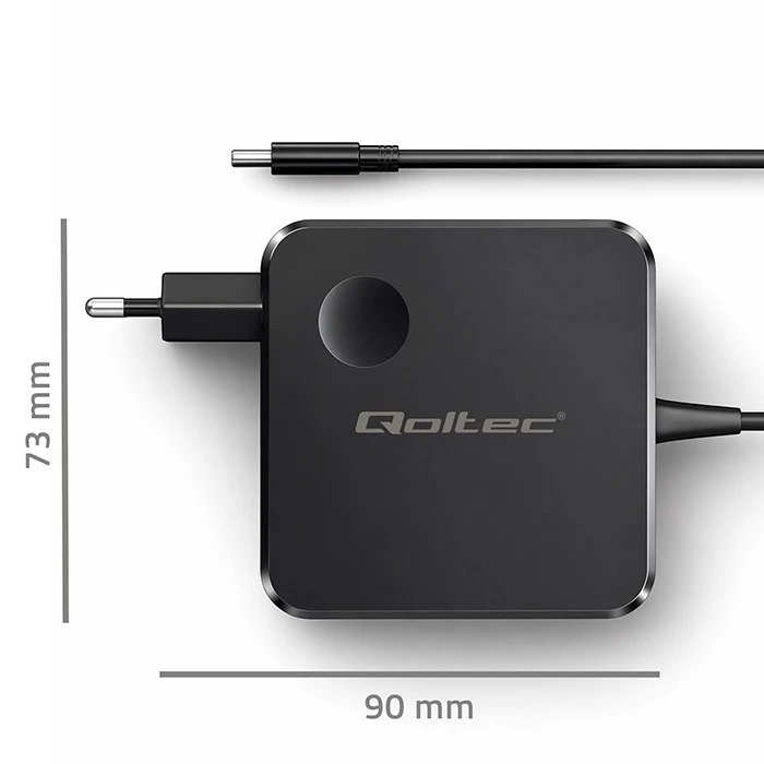 Qoltec 51778 GaN 65W įkroviklis | 5-21V | 3-3.25A | USB-C PD PPS