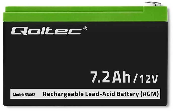 QOLTEC 53062 AGM baterija 12V 7.2Ah max 108A