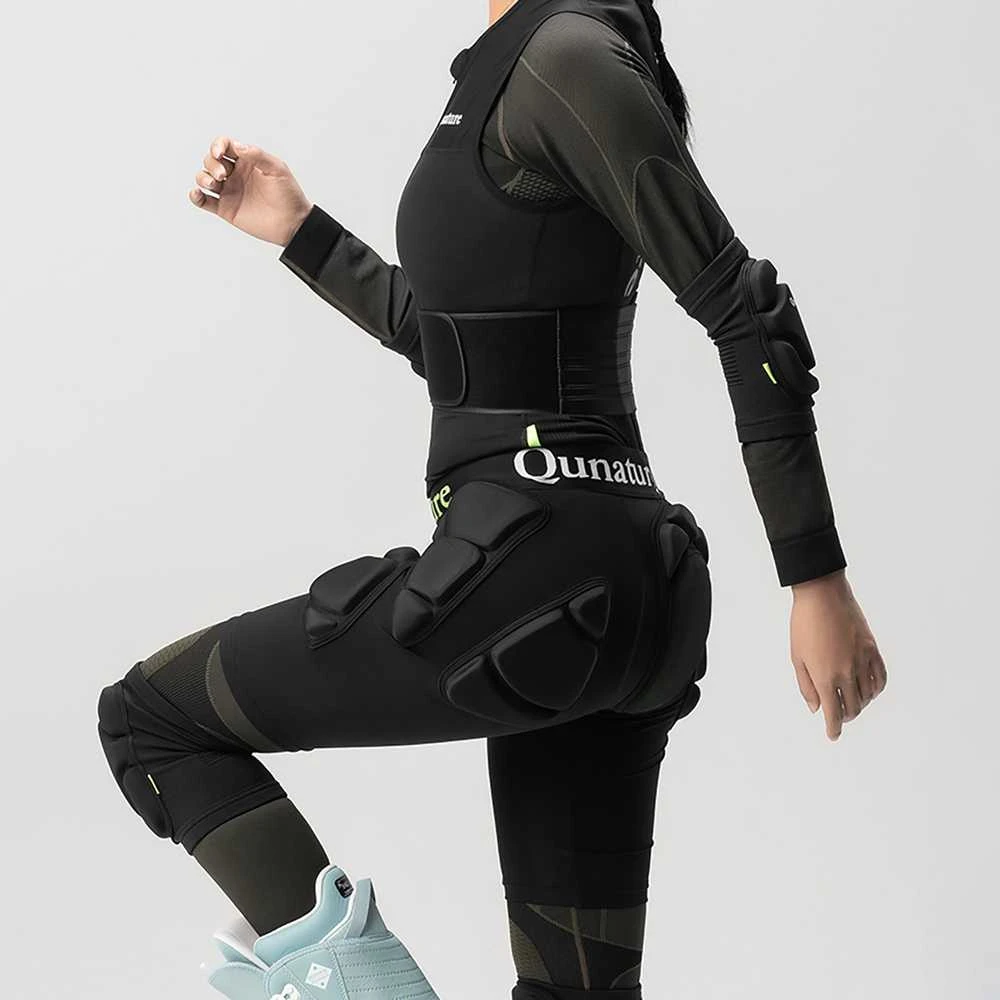Qunature Ski Hip Protectors - Advanced XL Skis Snowboard Skates - Juodas