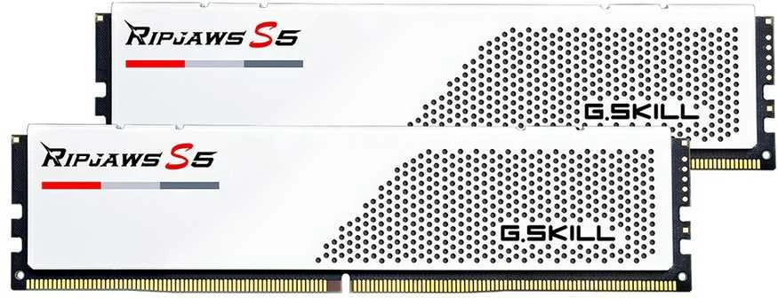 RAM G.Skill Ripjaws F5-6000J3040G32GX2-RS5W atminties modulis 64 GB 2 x 32 GB DDR5 288 kontaktų DIMM