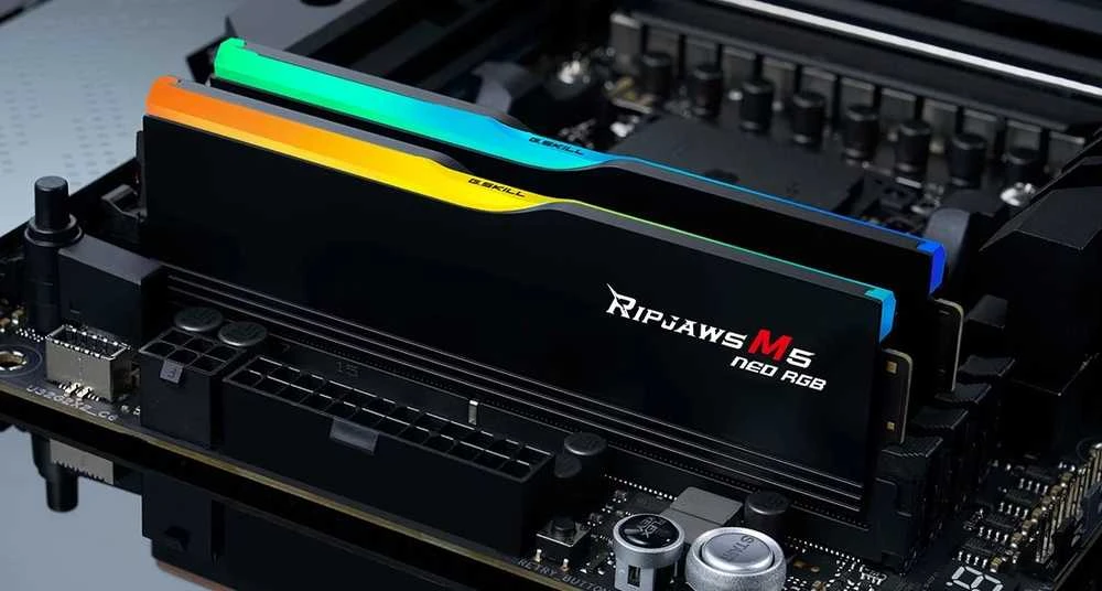 G.Skill | Ripjaws M5 Neo RGB | 32 GB | DDR5 | 6000 MHz | Kompiuteris/serveris | Registracijos Nr. | ECC Nr.