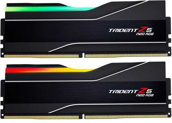RAM G.Skill Trident Z5 Neo RGB F5-6000J3244G64GX2-TZ5NR atminties modulis 128 GB 2 x 64 GB DDR5 6000 MT/s