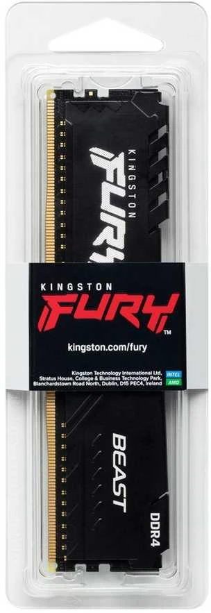 RAM Kingston Technology FURY Beast 32GB 3200MT/s DDR4 CL16 DIMM Juodas