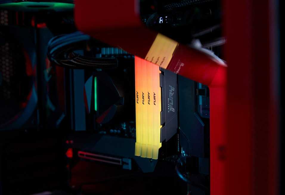 „Kingston KF432C16RB2AK2/16“ 16 GB 3200 MT/s DDR4 CL16 DIMM (2 vnt. rinkinys) FURY Renegade RGB | „Kingston“