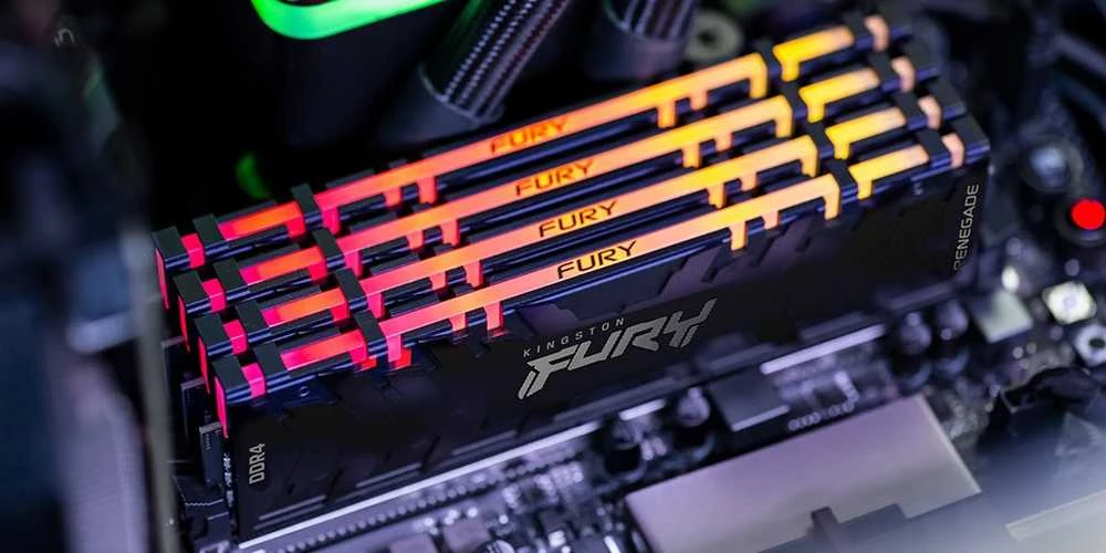 RAM „Kingston KF440C19RB2AK2/16“ 16 GB 4000 MT/s DDR4 CL19 DIMM (2 vnt. rinkinys) FURY Renegade RGB | „Kingston“