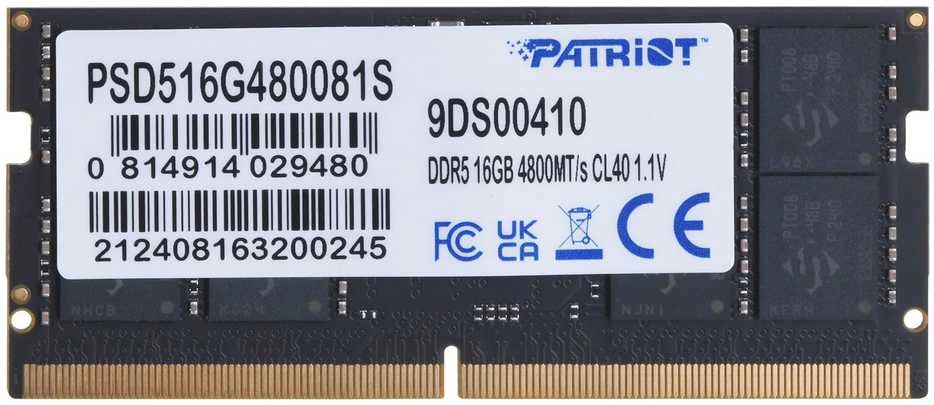 RAM modulis - Patriot Signature 16 GB DDR5 4800 MHz SO-DIMM