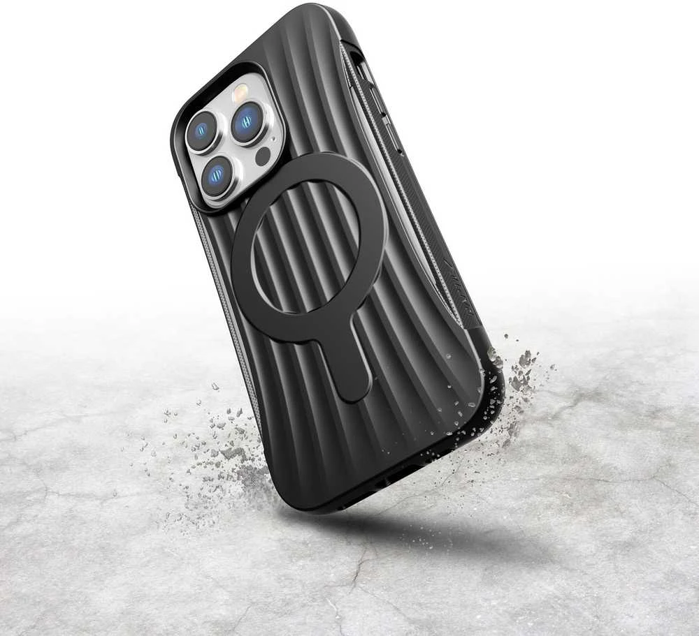 Raptic X-Doria Clutch Apple iPhone 14 Pro su MagSafe dėklas telefonui juodos spalvos