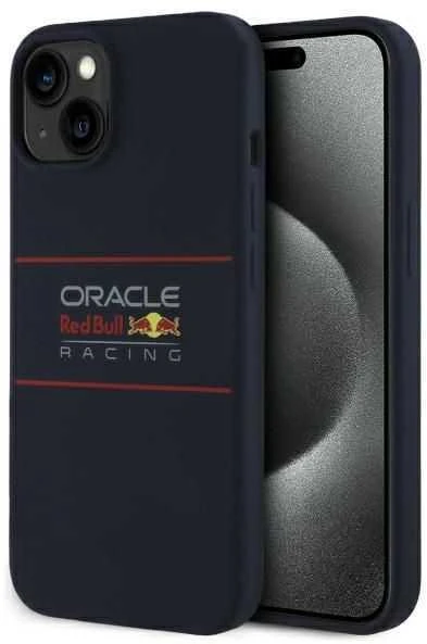 Red Bull Raudona Bull Raudona Bull silikoninis Horizontal Logo MagSafe Apple iPhone 16 Pro dėklas telefonui mėlynos spalvos