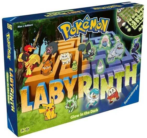 Ravensburger Dark RAV žaidimas Labyrinth Pokémon, švytintis tamsoje.22839