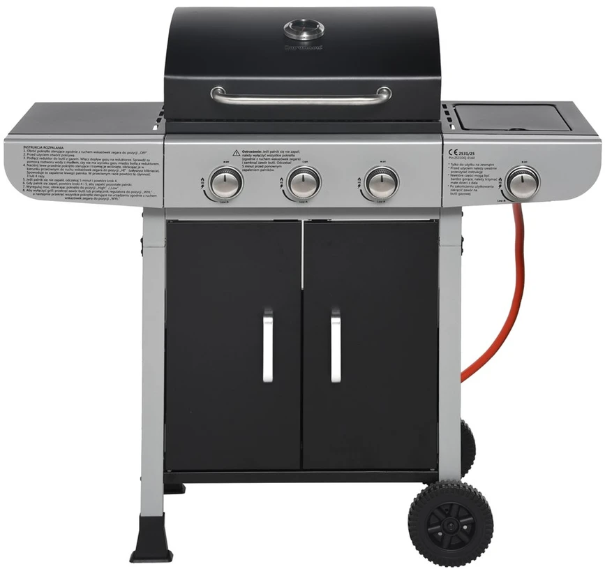 Ravanson GO-3 3-Burner Gas Grilis 10,6 kW