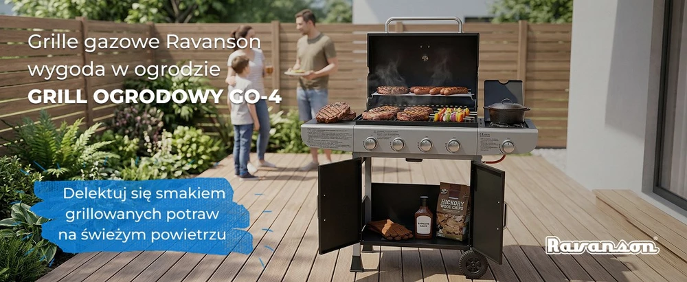 Ravanson GO-4 13.3 kW gas barbecue