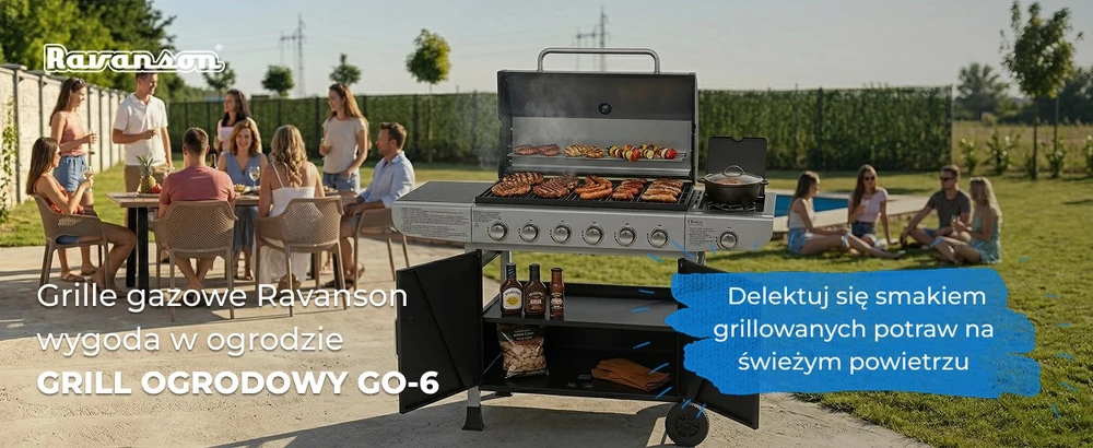 Ravanson GO-6 15,1 kW gas barbecue