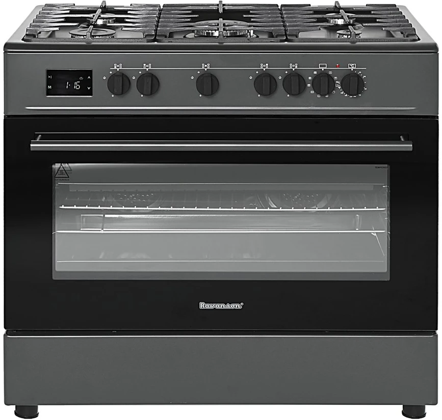 Ravanson KWGE-K90 Cheff Modern Juodas gas and electric cooker (juodas)