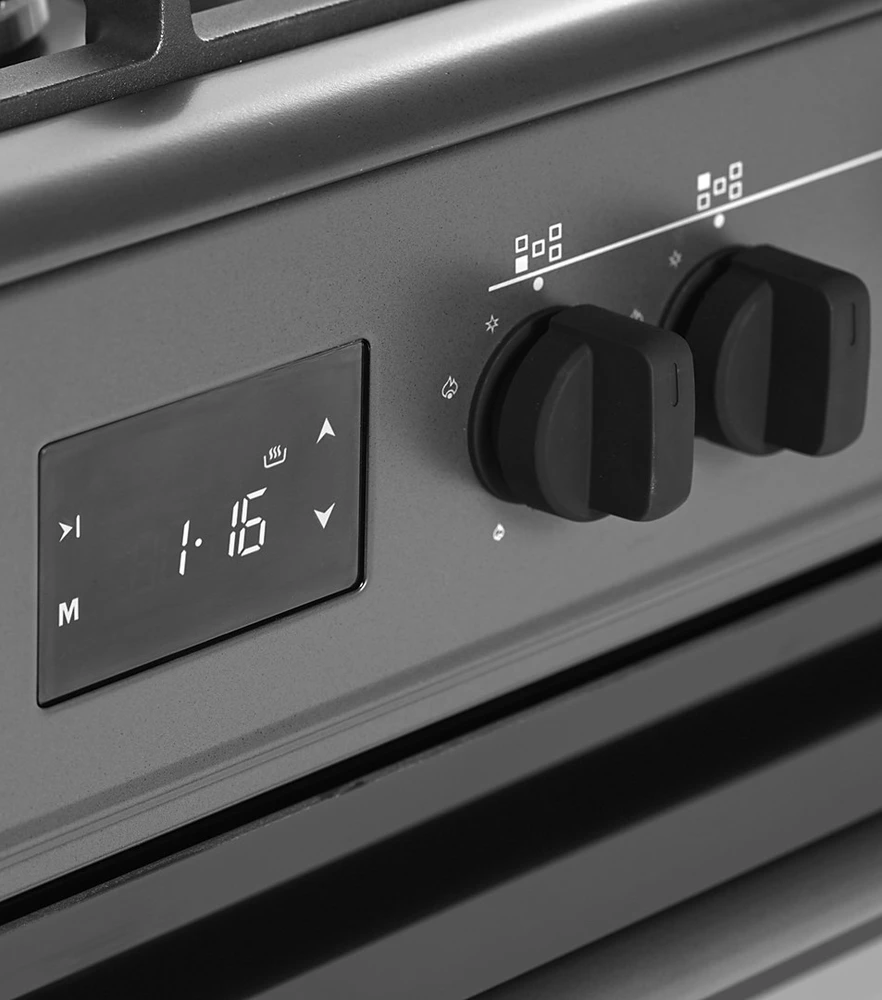Ravanson KWGE-K90 Cheff Modern Juodas gas and electric cooker (juodas)