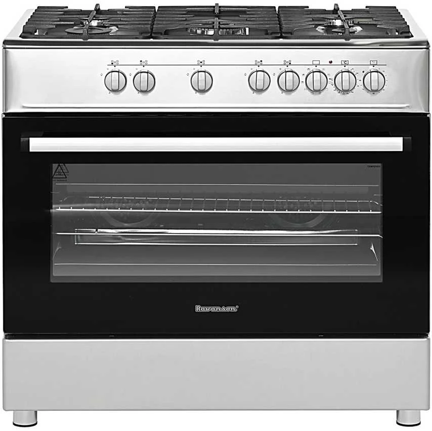Ravanson KWGE-K90A Cheff (nerūdijančio plieno) dujinė ir elektrinė viryklė