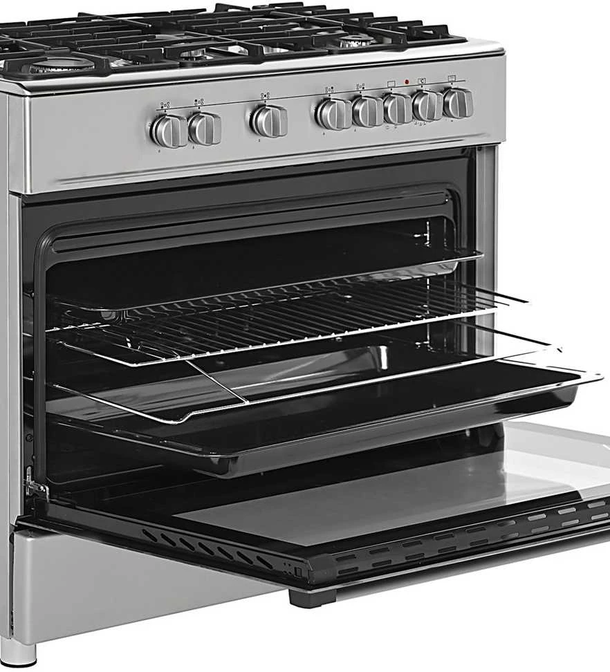Ravanson KWGE-K90A Cheff (nerūdijančio plieno) dujinė ir elektrinė viryklė