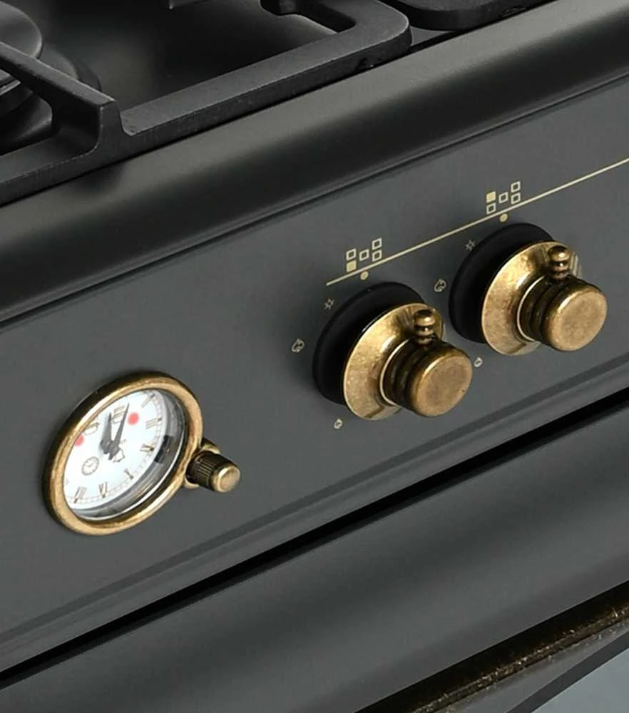 Ravanson Retro KWGE–90AR gas and electric cooker (juodas)