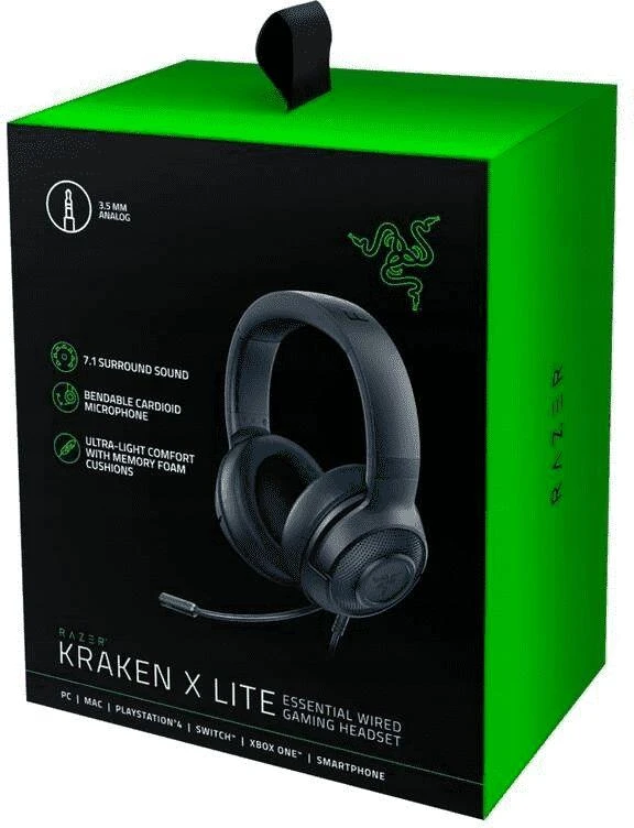 Žaidimų Ausinės Razer Kraken X Lite