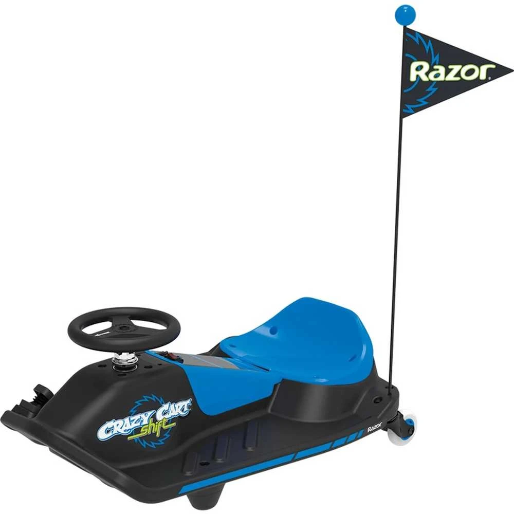 Razor Crazy Cart Shift elektrinis drifto kartingas, Mėlynas, 12V