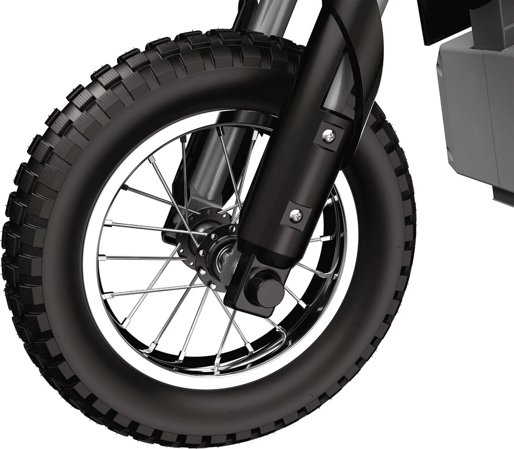 Razor MX350 elektra varomas purvo dviratis, su lipdukais, juodas
