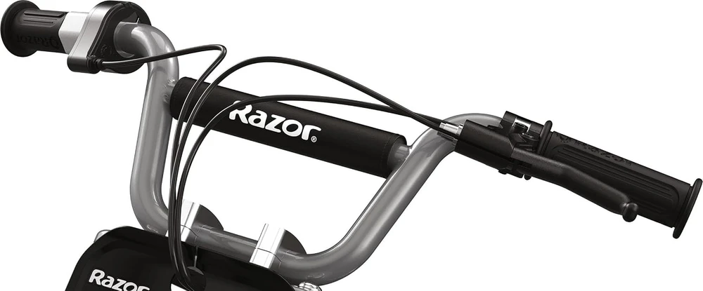 Razor MX350 elektra varomas purvo dviratis, su lipdukais, juodas
