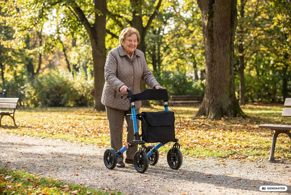 Reabilitacinė vaikštynė ACTIONMED, skirta įvairioms reikmėms, aliuminio