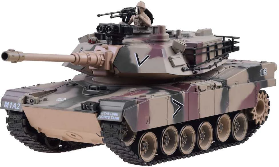 Jokomisiada REALISTINIS JAV TANKAS M1A2 ŠAUDYMAS + nuotolinio valdymo pultas RC0252MO