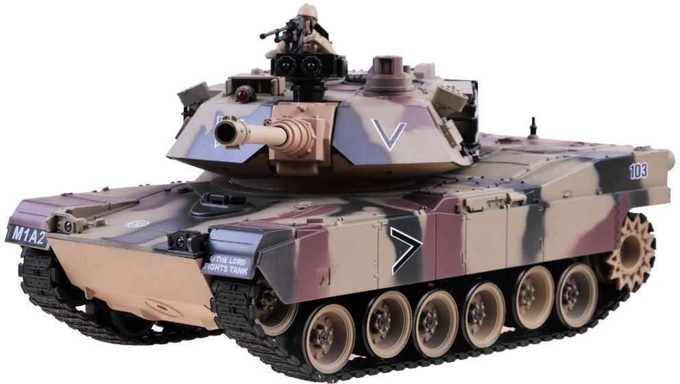 Jokomisiada REALISTINIS JAV TANKAS M1A2 ŠAUDYMAS + nuotolinio valdymo pultas RC0252MO