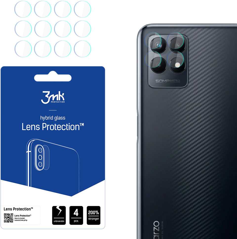 Realme Narzo 50 - 3mk objektyvo apsauga