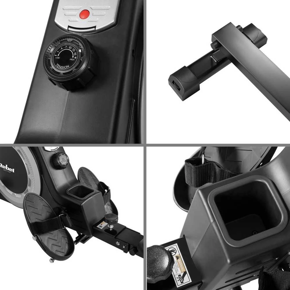 REBEL ACTIVE magnetinio irklavimo treniruoklio modelis RBA-1005
