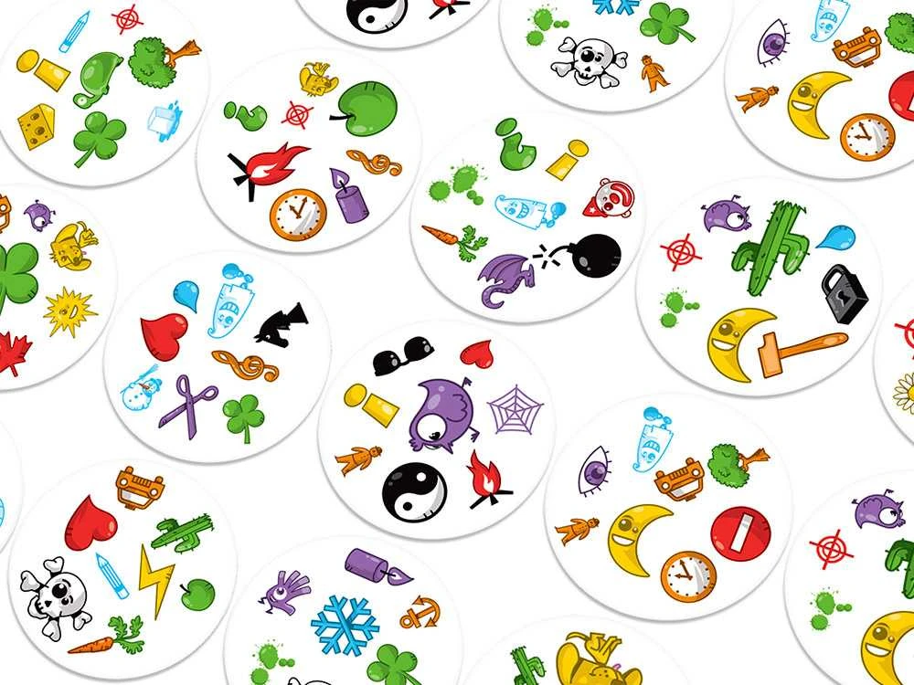 Rebel Dobble Classic Eco PL kortų žaidimas – apvalios žaidimo kortos GR0749