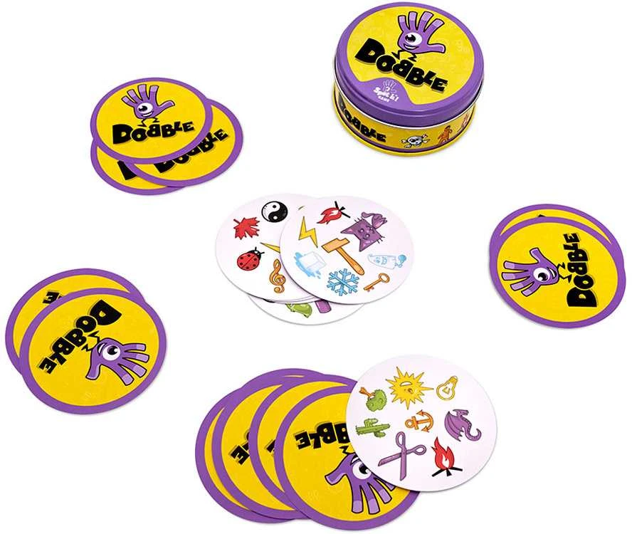 Rebel Dobble Classic Eco PL kortų žaidimas – apvalios žaidimo kortos GR0749