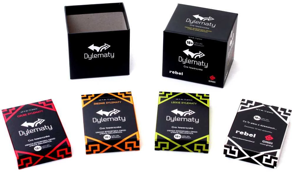 Rebel Party Game Dilemmas – negailestingas vakarėlių žaidimas suaugusiems GR0755