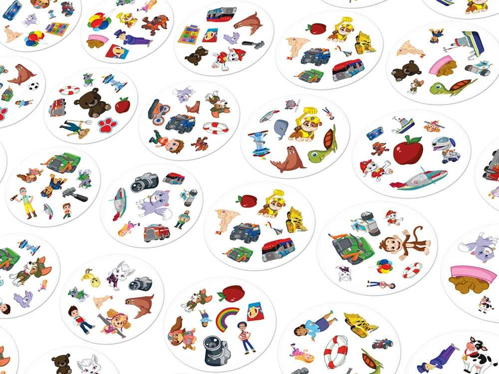 Rebel Sukilėlių kortų žaidimas „Dobble Paw Patrol“ – apvalios žaidimo kortos GR0759