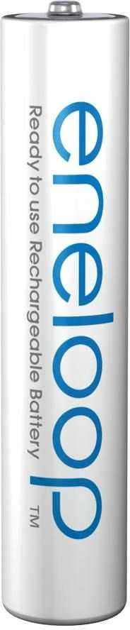 Rechargeable batteries PANASONIC ENELOOP AAA 800 mAh 4 vnt + case (BK-4MCDE/4CP+CASE)