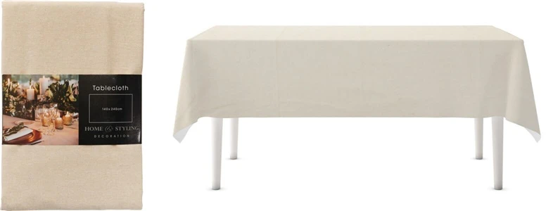 Rectangular tablecloth 767653490. auksinis. 140 x 240 cm