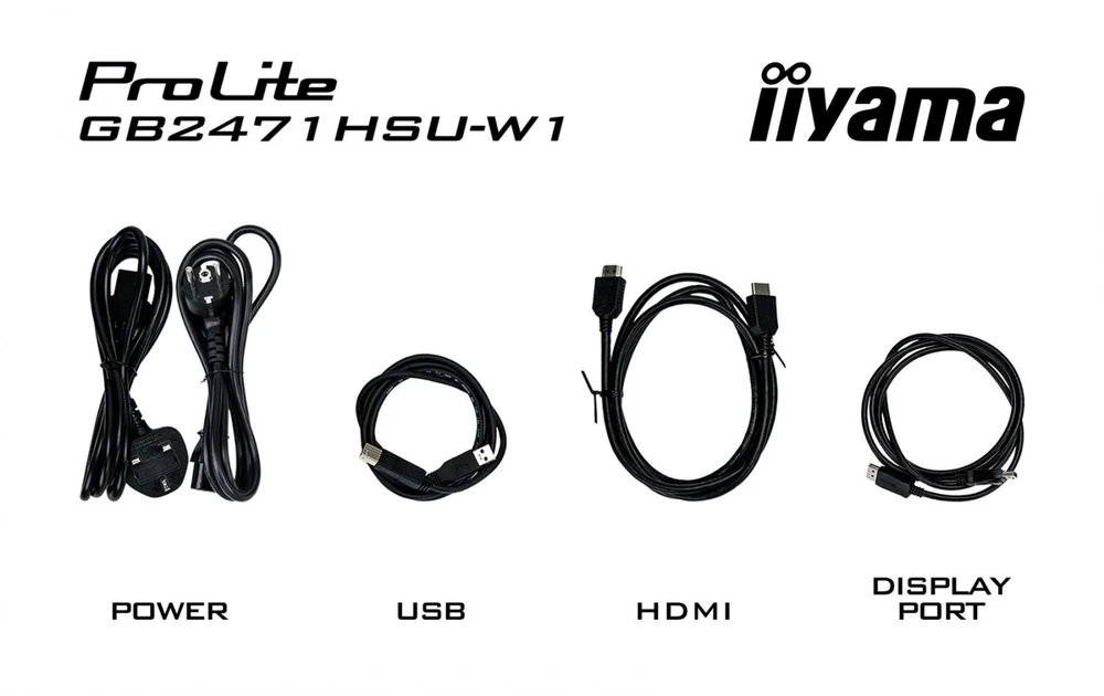 Monitorius IIYAMA 60.5 cm (24 inch) GB2471HSU-W1 16-9 2xHDMI+DP+USB-C IPS