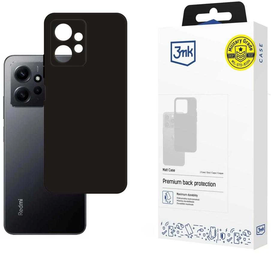 Dėklas 3mk Matt Case Xiaomi Redmi Note 12/Note 12 4G juodas